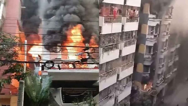 রাজধানীর উত্তরায় ভবনে ভয়াবহ আগুন, নিহত ৩