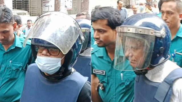 সাবেক খাদ্যমন্ত্রী কামরুল ইসলাম ও সাবেক বিচারপতি আবুল হোসেন মোহাম্মদ শামসুদ্দিন চৌধুরী মানিক।ছবি সংগৃহীত
