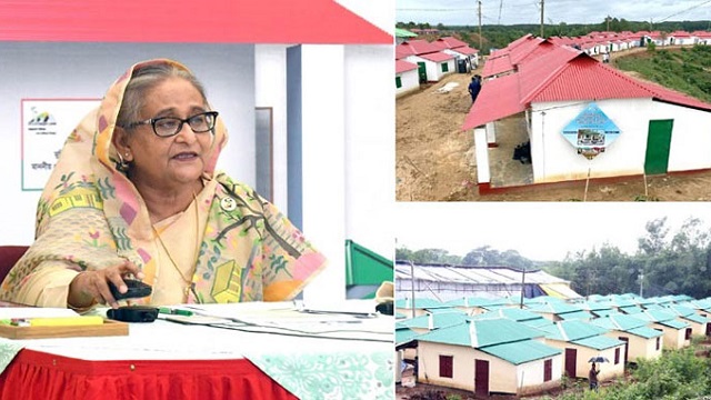 ৪০ হাজার ঘর হস্তান্তর অনুষ্ঠানে যোগ দিয়েছেন প্রধানমন্ত্রী