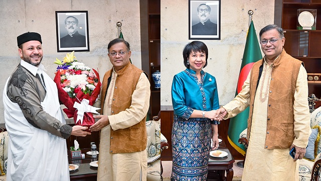 পররাষ্ট্রমন্ত্রীর স‌ঙ্গে দুই দেশের রাষ্ট্রদূতের সাক্ষাৎ